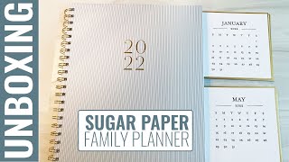 UNBOXING Sugar Paper Family Planner and Monthly Desk Calendars