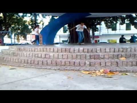 Skate - Escadaria Praça Alencastro Nathan & Pedro