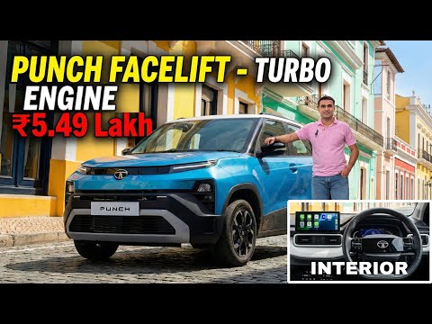 Tata Punch Facelift Interior Reveal | ₹5.49 Lakh | Turbo Engine - Tata Punch Facelift New Model 