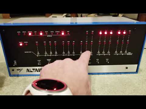 Altair 8800 - Serial I/O - Front Panel Programming Tutorial #4