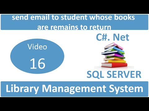 send email to student whose books are remains to return