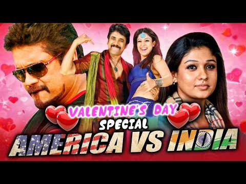 America vs India | Valentines Day Special Romantic Hindi Movie | Nagarjuna,  Nayantara