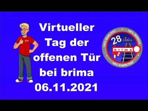 Virtueller Tag der offenen Tür bei brima 06.11.2021