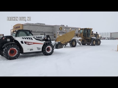 Snow Storm Sweeps Across Nebraska
