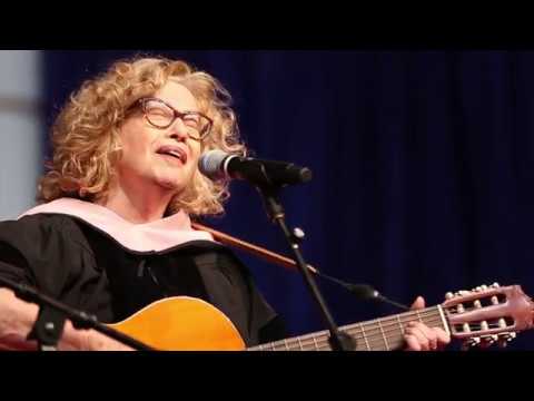 Chava Alberstein performs at Brandeis Commencement