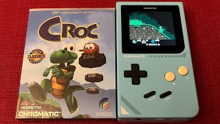Croc 25th anniversary edition from Modretro, Gameboy colour game. 