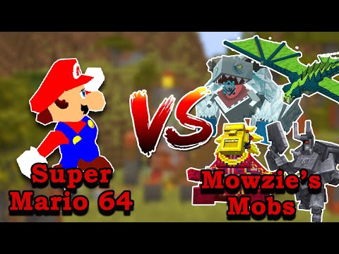 Karat Feng Minecraft - Mario 64 VS Mowzie's Mobs Bosses | Retro64 mod VS Minecraft Mob battle