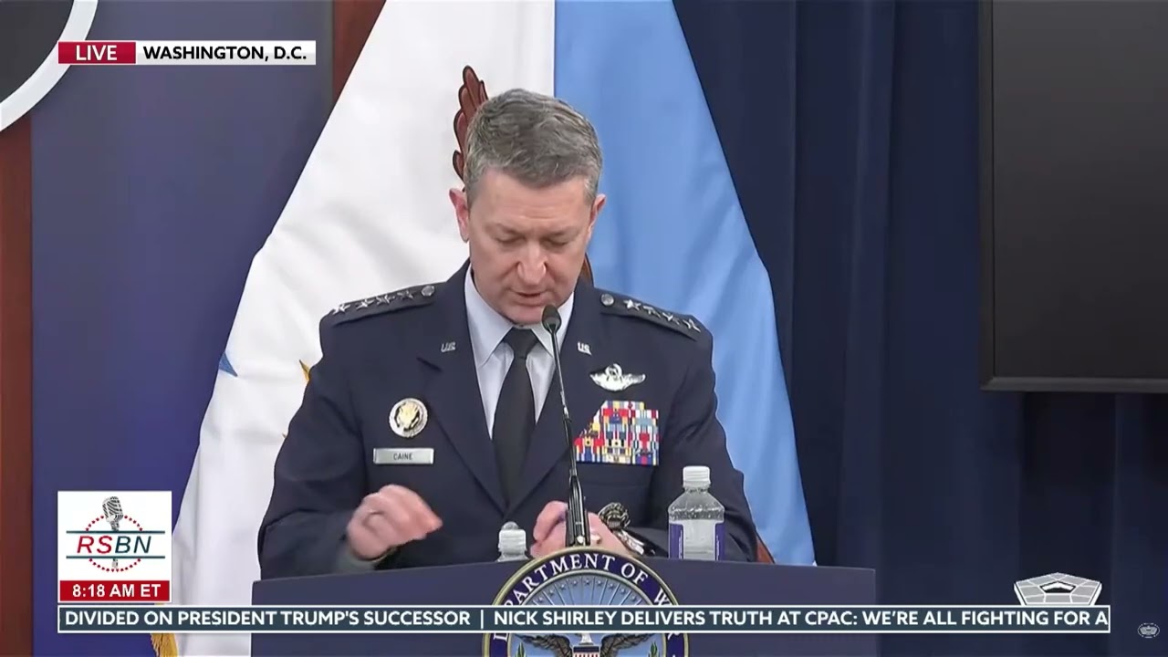 WATCH: General Caine Gives an Operation Epic Fury Update and Highlights the Supply Chain - 03/31/26