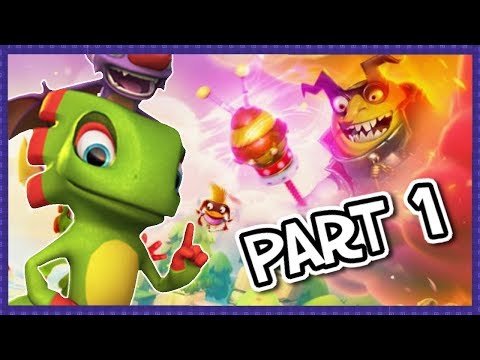 YOOKA-LAYLEE AND THE IMPOSSIBLE LAIR Walkthrough Gameplay Part 1 - BEE CAREFUL (Mabi Plays)