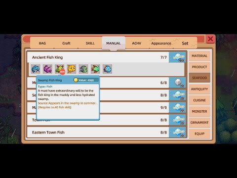 Harvest Town , Fish King Part 7 Swamp Fish King