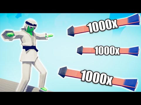 ZOMBIE TAEKWONDO GIANT vs 1000x OVERPOWERED UNITS - TABS | Totally Accurate Battle Simulator 2023