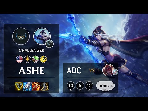 Ashe ADC vs Xayah - NA Challenger Patch 12.2