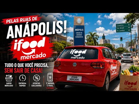 Mais um dia de entrega ifood mercado, Anápolis Goiás 