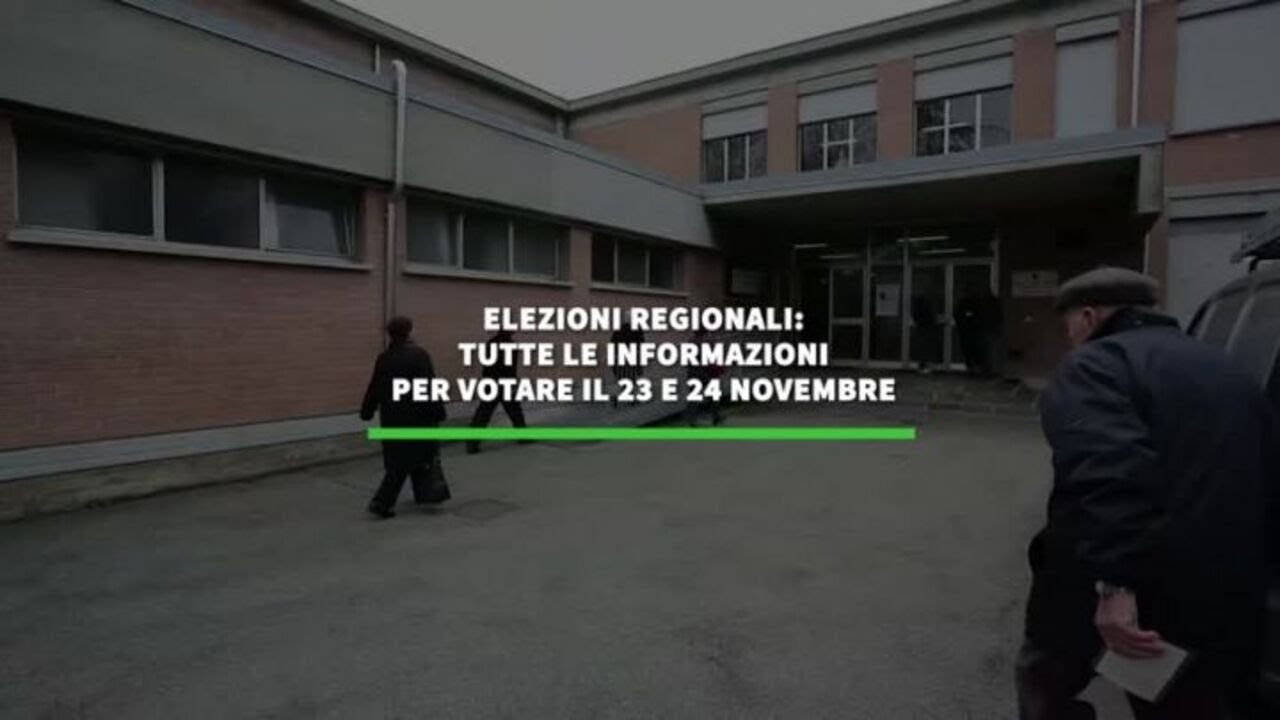 Elezioni regionali: tutte le informazioni per votare il 23 e 24 novembre