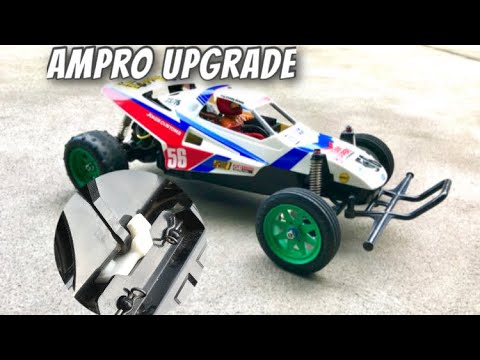 Tamiya Grasshopper 2 & Super Hornet Ampro Transmission Brace Install, Run & Review Video.