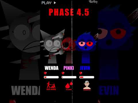 HP Bar Wenda Pinki Jevin in 0.5 - 9.5 Phases #sprunki  #incredibox