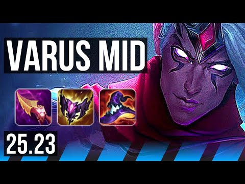 VARUS vs VIKTOR (MID) | 8 solo kills, 1400+ games, Godlike | EUW Diamond | 25.23