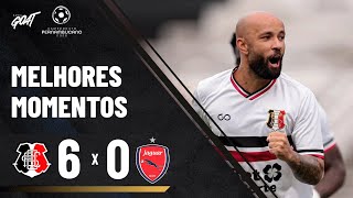 QUE ATROPELO! SANTA CRUZ NÃO TOMA CONHECIMENTO DO JAGUAR E GOLEIA NO CAMPEONATO PERNAMBUCANO