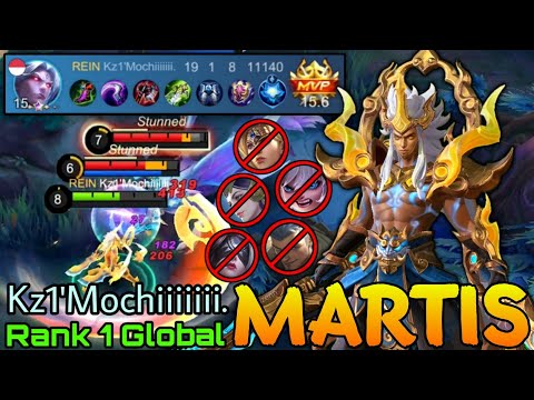 19 Kills + MANIAC! Martis MVP 15.6 Point! - Top 1 Global Martis by Kz1'Mochiiiiiii. - Mobile Legends