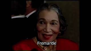 Royal film Premiere |  Elisabeth Welch |  Madame Sousatzka | singer | Interview | 1989