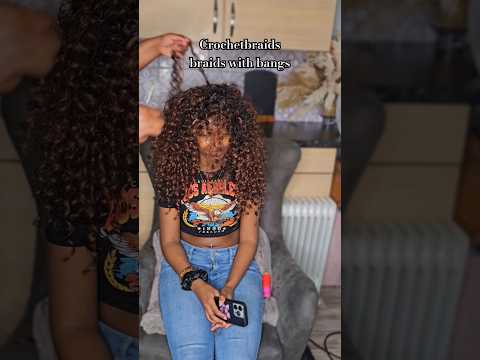 CROCHET BRAIDS WITH BANGS | CURLY HAIR 😍