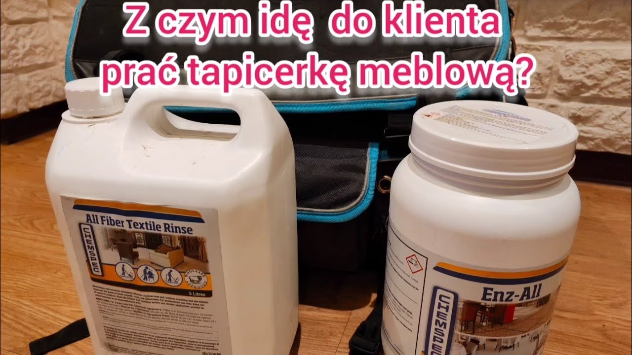 Z jaką chemią idę do klienta prać kanapę | Pranie tapicerki meblowej chemią marki...