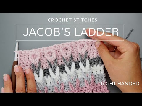 Jacob's Ladder Crochet Stitch for Beginners | Easy Jacob's Ladder Stitch Tutorial | Ladder Stitch