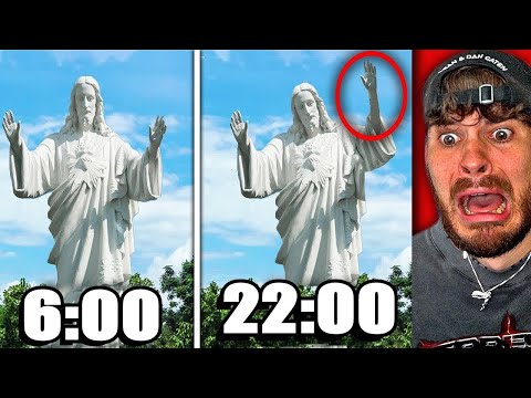 GRUSELIGE Statuen die sich LIVE auf Kamera BEWEGT haben (3 UHR Nachts)