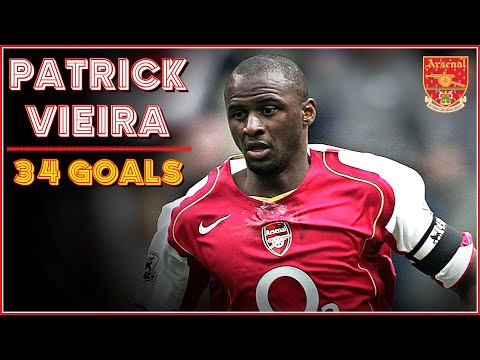 Patrick VIEIRA ➥ All 34 Goals | Arsenal ● 1996-2005 [HD]