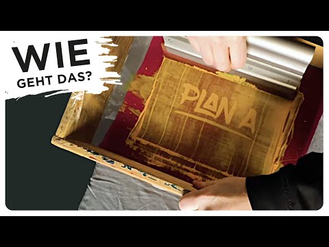 T-SHIRTS selber DRUCKEN - SIEBDRUCK erklärt für LAIEN