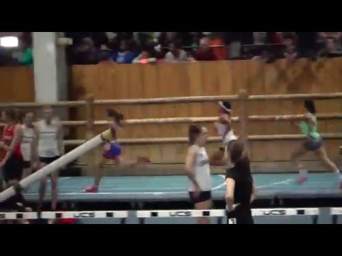 Girls 400m Dash Heat 3 - Boise New Balance Indoor Meet 2016