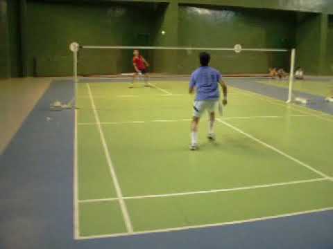 Badminton singles between Jignesh parmar v/s Shrey joshi