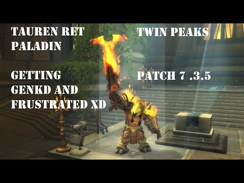 Tauren Ret Paladin PVP BG 7.3.5 - Getting Genkd and Frustrated XD