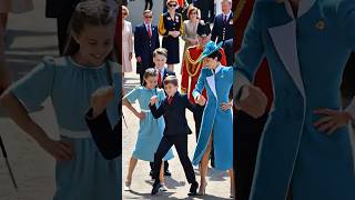Louis’ fun dance makes the whole family join #royal #princelouis #princesscatherine #charlotte