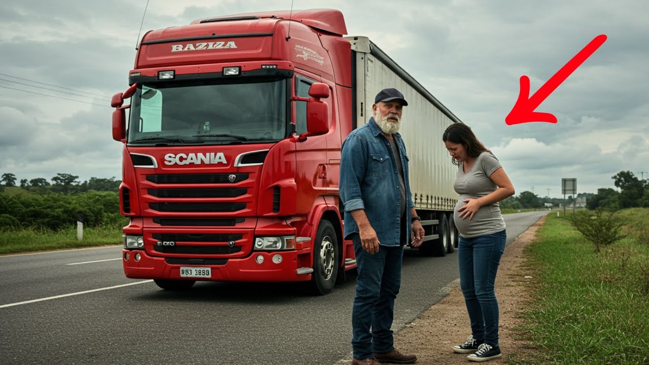 CAMINHONEIRO SALVA MULHER GRÁVIDA NA ESTRADA - HISTÓRIA REAL DE CAMINHONEIRO