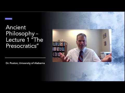 Lecture 1 Presocratics