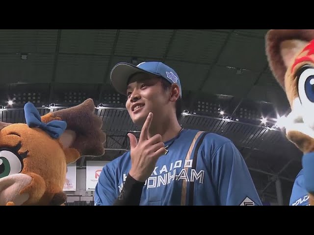 ファイターズ・野村佑希選手ヒーローインタビュー 7月16日 北海道日本ハムファイターズ 対 埼玉西武ライオンズ