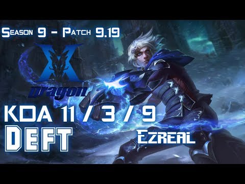 KZ Deft EZREAL vs MISS FORTUNE ADC - Patch 9.19 KR Ranked