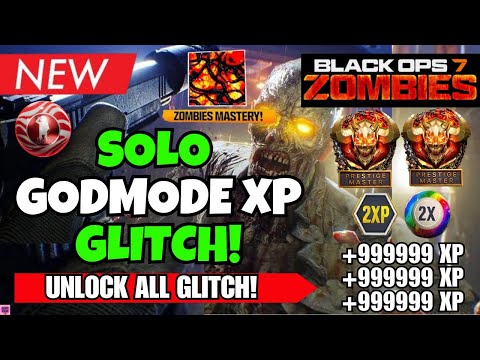 *NEW* BO7 SOLO GODMODE UNLIMITED XP GLITCH! AFK CAMO FARM + FAST LEVEL 1000 (BO7 ZOMBIES GLITCH)