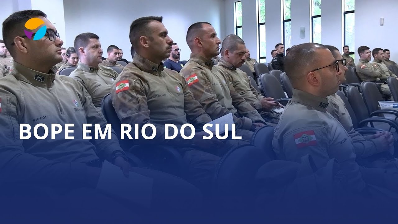 BOPE em Rio do Sul: 15º Curso de Ações Integradas de Defesa reúne policiais