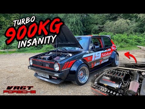 THIS CARBON BODIED 900KG R32 TURBO SWAPPED MK1 GOLF IS BRUTAL!