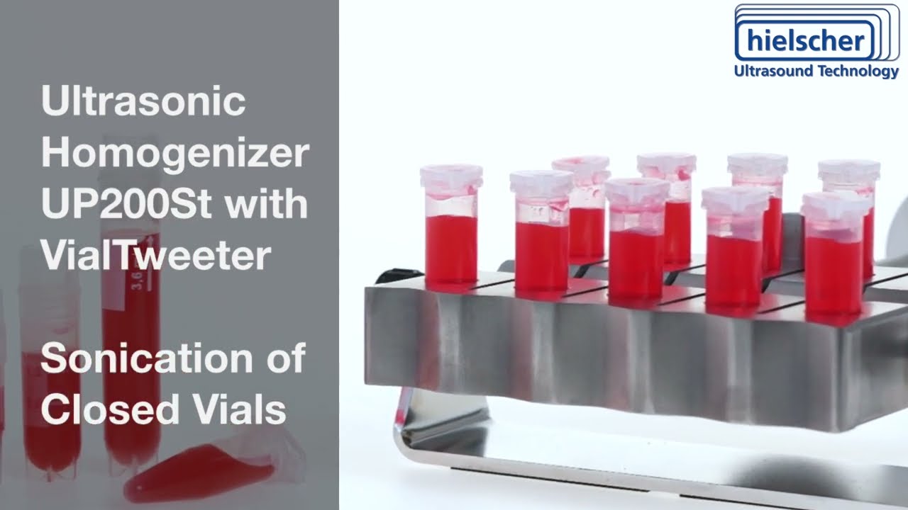 Hielscher VialTweeter for Ultrasonication of Vials (Micro-Centrifuge Vials or Autosampler Vials)
