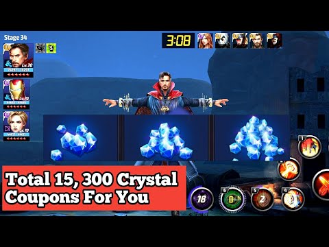 4500 Crystals Giveaway || 300 crystal coupon Giveaway || Marvel Future Fight || #56