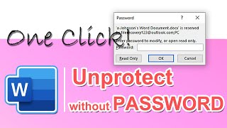 How to Unlock Word Document from Editing | remove read only in Word