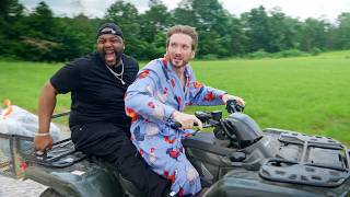 Nate Jackson Almost Died On My Four Wheeler | Farm Chores With Matt Mathews
