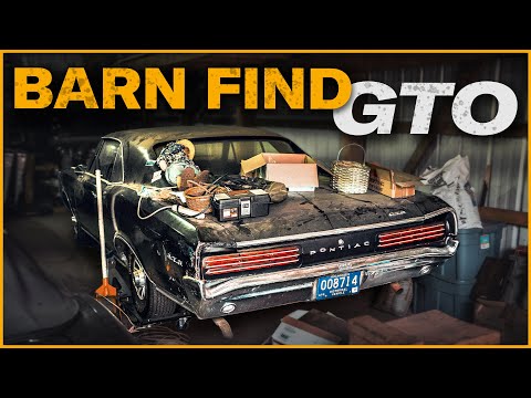 Thumbnail for Pontiac GTO sitting for 40 years along with other American icons and hot rods | Barn Find Hunter by Nota, GAZ, Studebaker, video, Car, Vehicle, vide