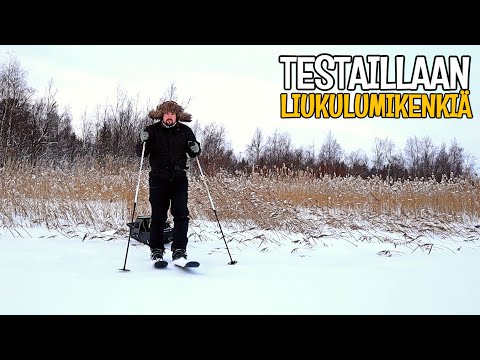 HIIHTELEMÄSSÄ JA PILKILLÄ - HAGHUS LIUKULUMIKENGÄT JA TELESKOOPPISAUVAT