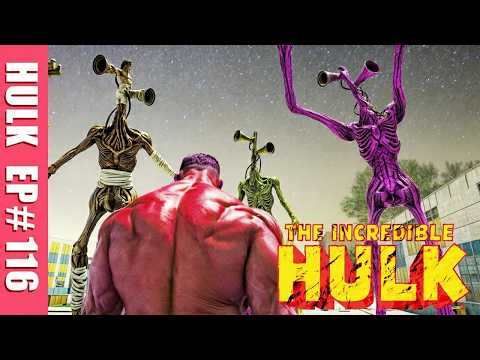 Hulk vs. Siren Head E116 | Red Hulk fight 4 Siren Heads | Hulk Games