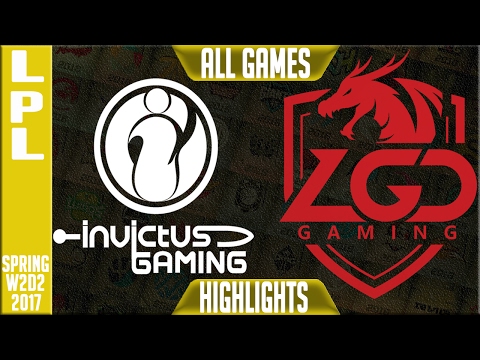 Invictus Gaming vs LGD Gaming Highlights ALL GAMES - LPL Week 2 Day 3 Spring 2017 - IG vs LGD G2