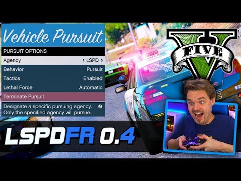 GTA 5 LSPDFR 0.4 Update Features Showcase: Pursuit Tactics and Menu, Callouts and Pause Menu